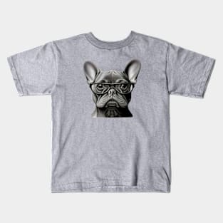 Funny French Bulldog Papa Kids T-Shirt